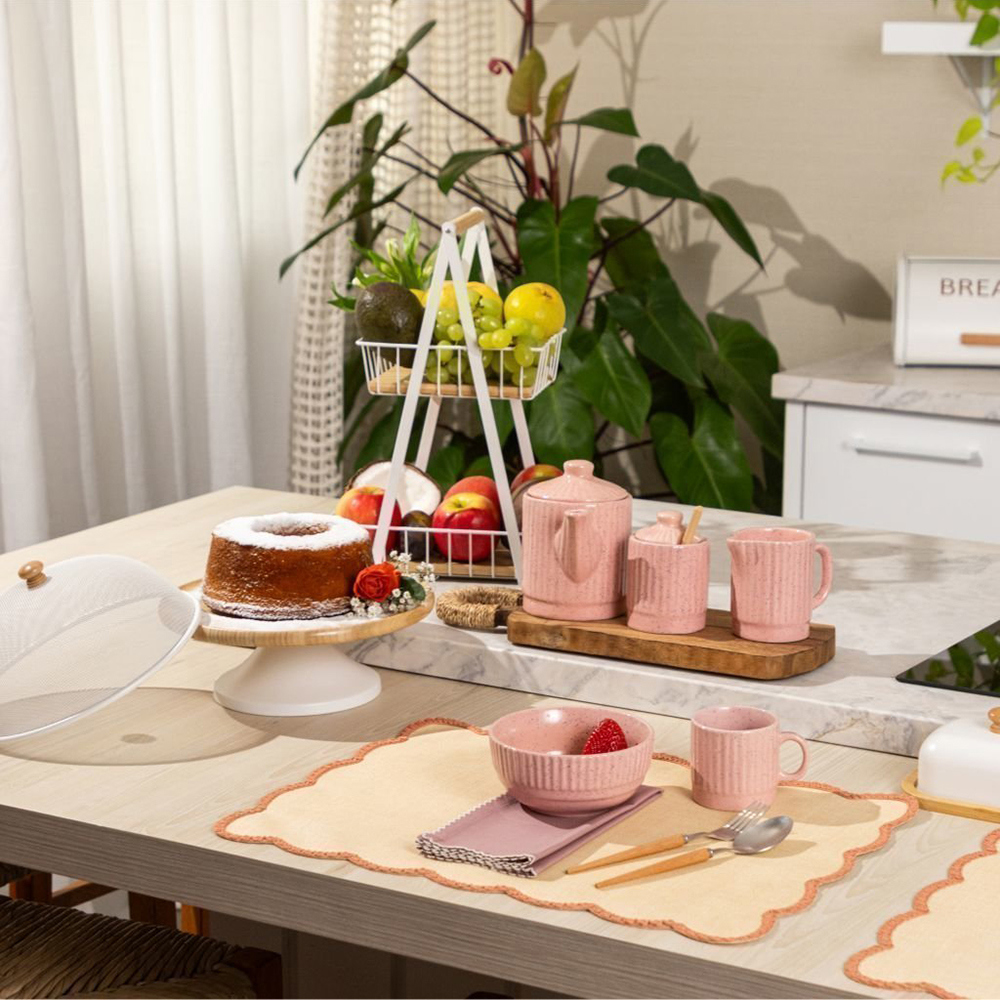 Xícara 200ml Meg Rosa - Imaginne Home Decor