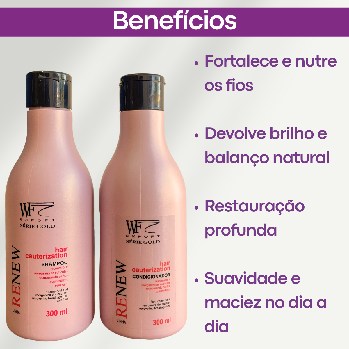 Kit Shampoo e Condicionador para Cabelos Danificados e Ressecados - A ...