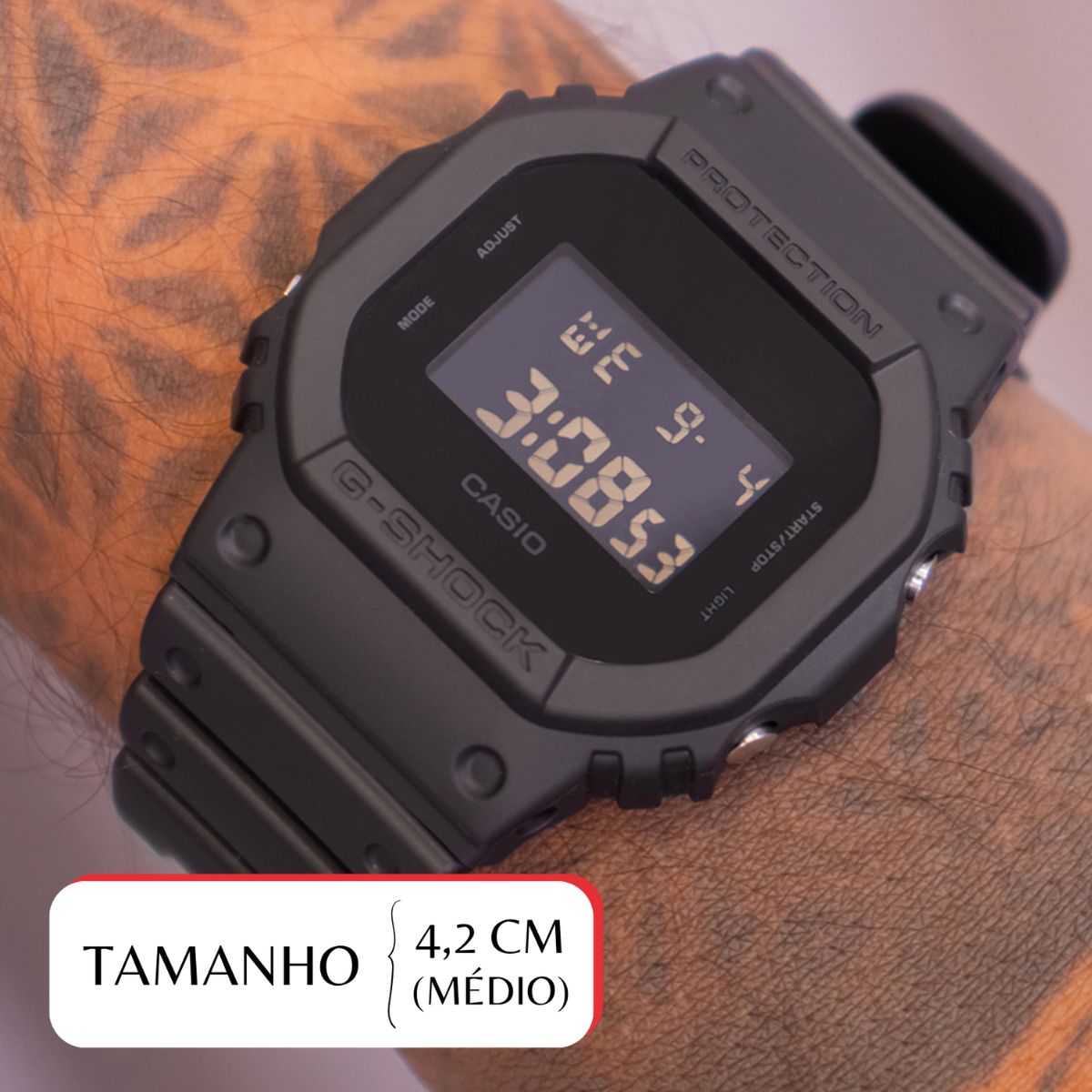 Relógio de Pulso Masculino Casio G-Shock Digital Light LED DW