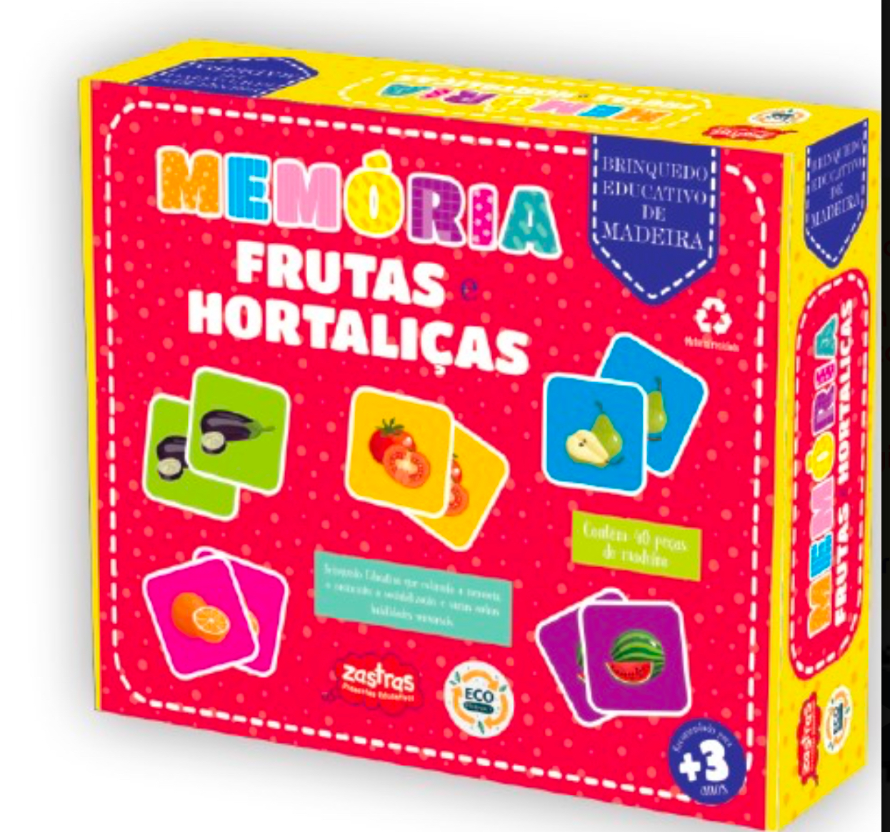 Jogo da Memória Frutas e Hortaliças - Zastras CARJ
