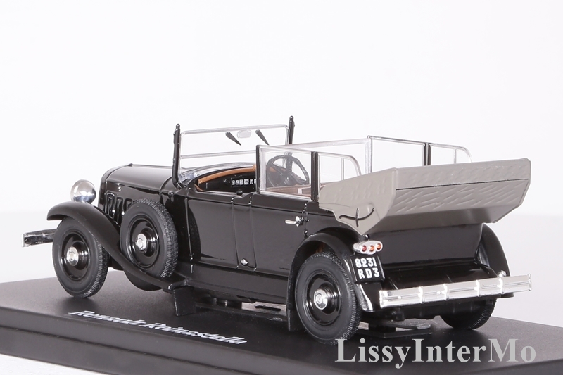 Renault Reinastella Cabrio Schwarz Albert Lebrun 1938 1/43 Norev Atlas