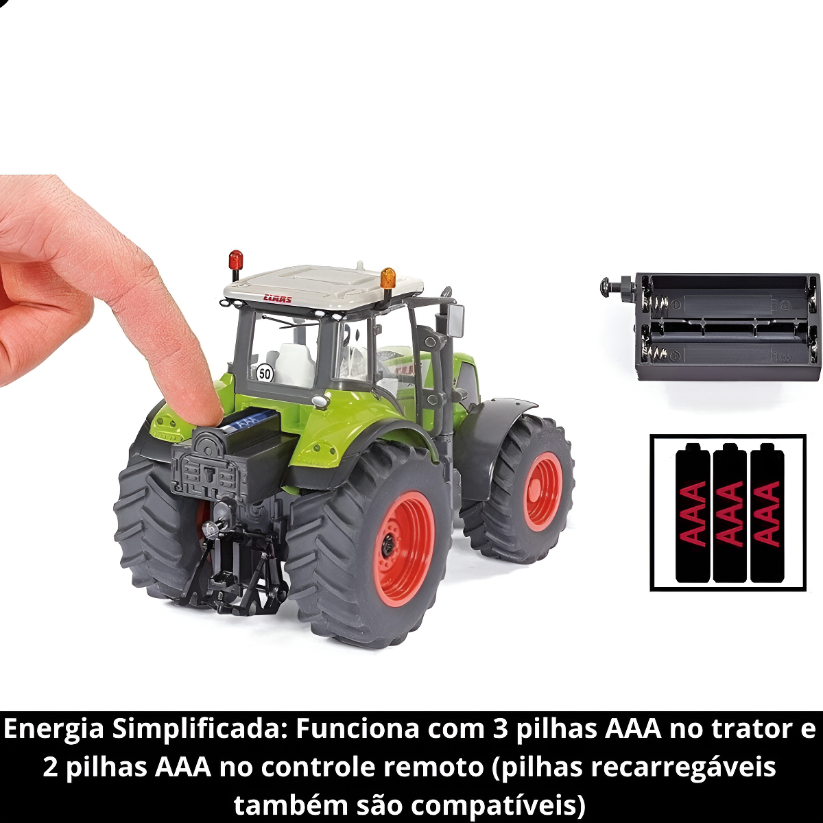 Siku 3280 Tractor Claas Axion 950 A Escala 1:32 – Metal Y Plástico, Cabina Desmontable, Dirección Ackermann, Enganches, Ideal Para Coleccionistas Y Niños +3 Años