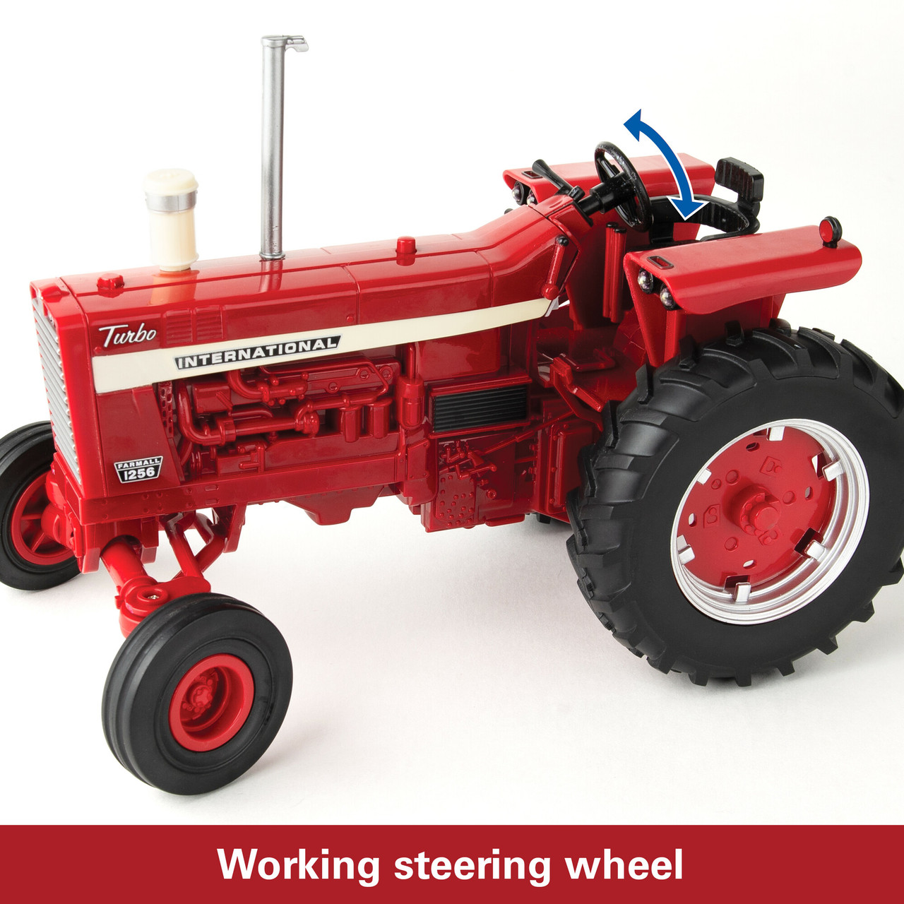 Trator Case IH 1256 com Roçadeira 1/16 Metal | Drive Collection - Drive ...