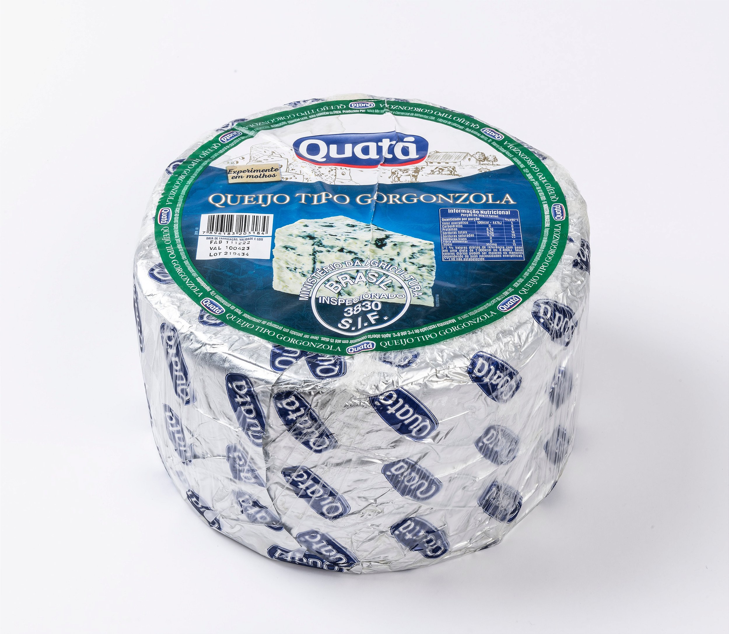 Queijo Gorgonzola Quatá Peça - Carone