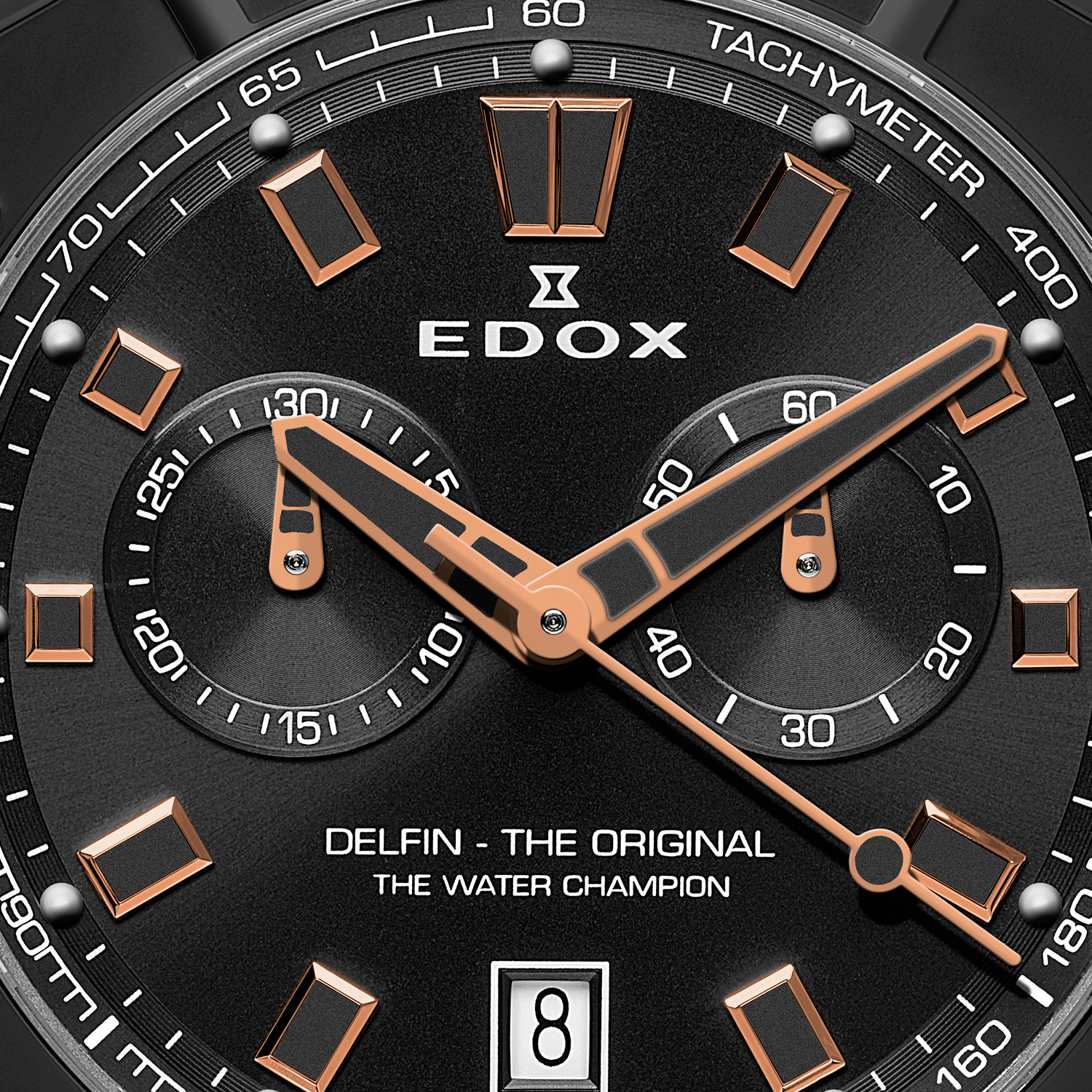 Edox Delfin The Original Chronograph 43mm - Crono Diver PVD Rose