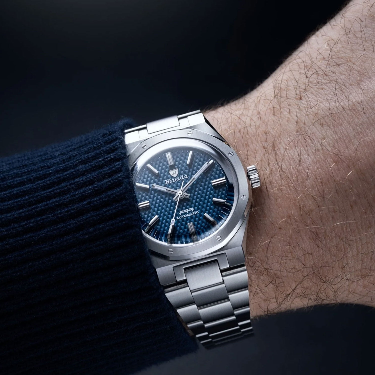 Nivada F77 Blue Chronomaster | Herit Watches - Curadoria