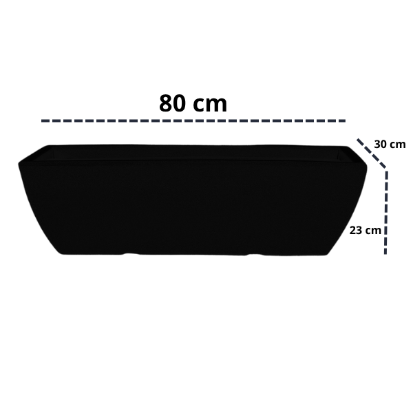 Vaso Jardineira Afort 80cm Em Polietileno Resistente Cia Das Plantas vaso-jardineira-afort-80cm-em-polietileno-resistente-cia-das-plantas