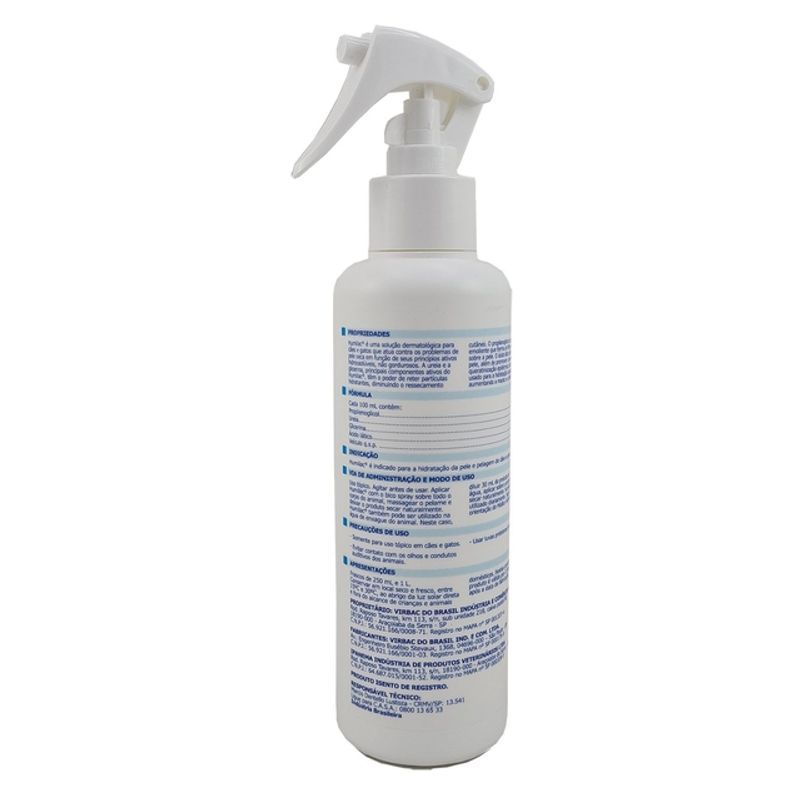 Humilac Spray Humilac Virbac: Solução Hidratante Cães e Gatos | Pele Seca - Pet´s Place
