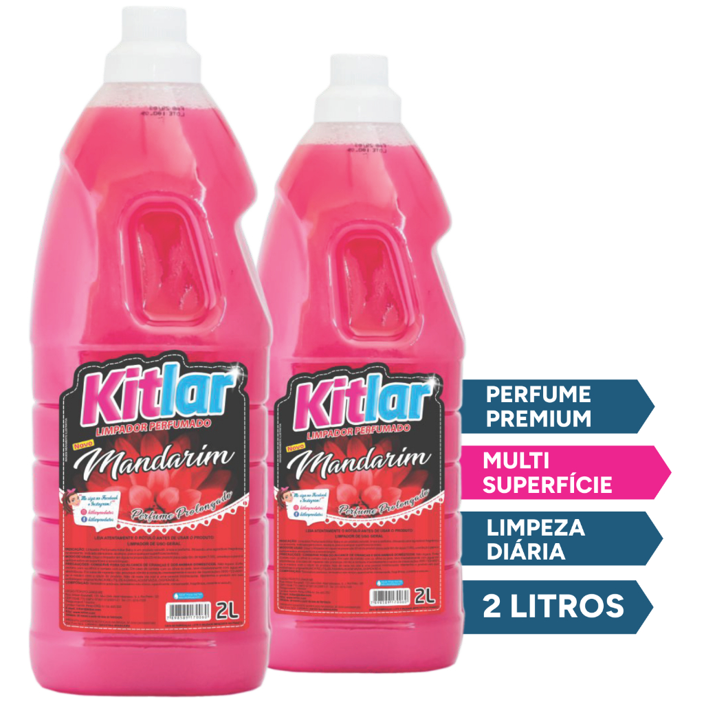 Limpador Perfumado Diversas Fragrâncias Premium Kitlar 2L - Varre Aê