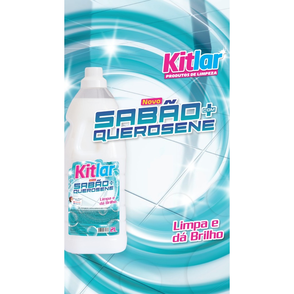 Kitlar Sabão com Querosene Kitlar 2L Ação Repelente Limpa e da Brilho - Varre Aê