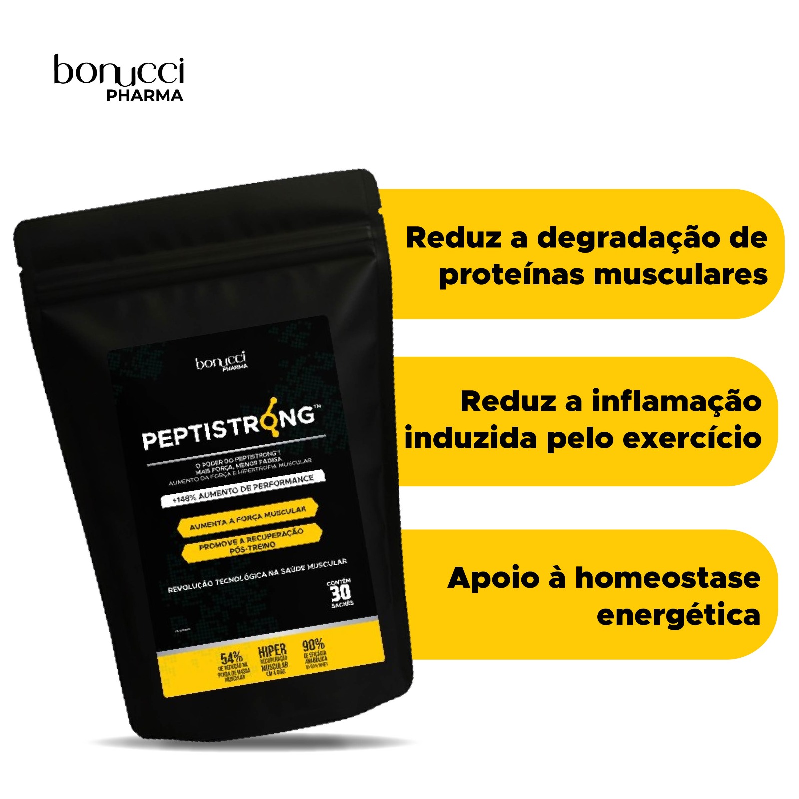 PEPTISTRONG SACHÊS DE 2,4G - 30 UN - Bonucci Pharma
