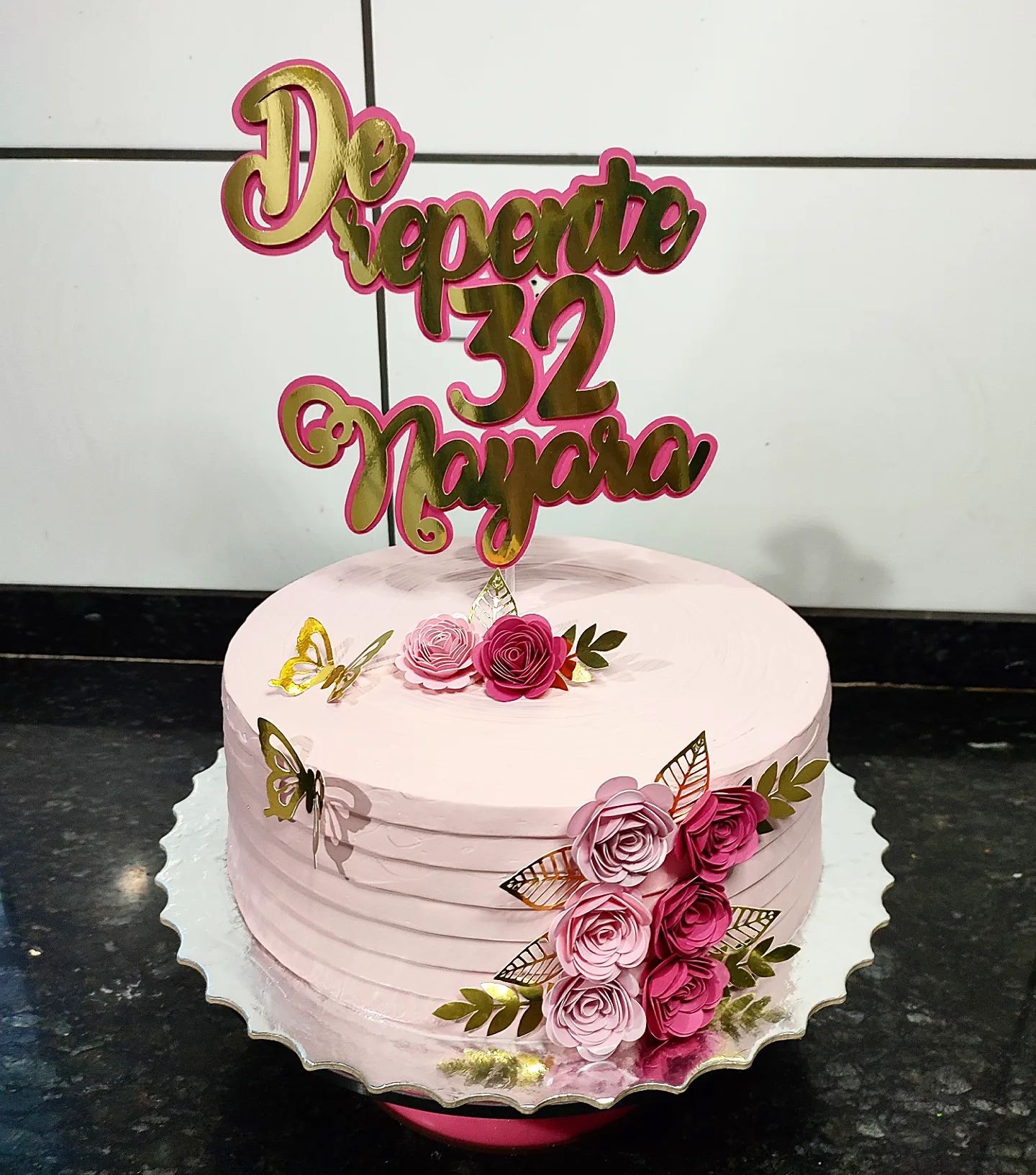 Topo de bolo personalizado no tema Princesa bailarina