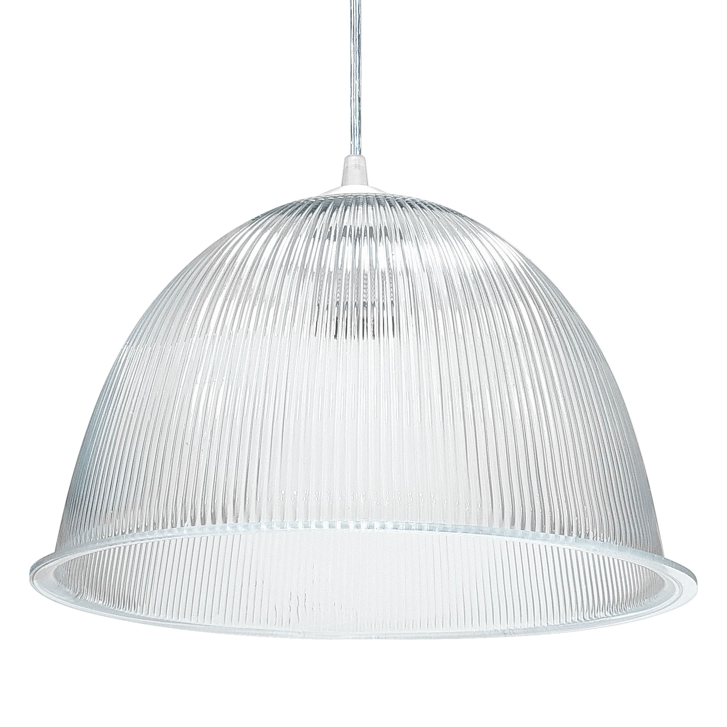 Kit 2 unidades Luminária Prismática 12" polegadas com pendente CRYST