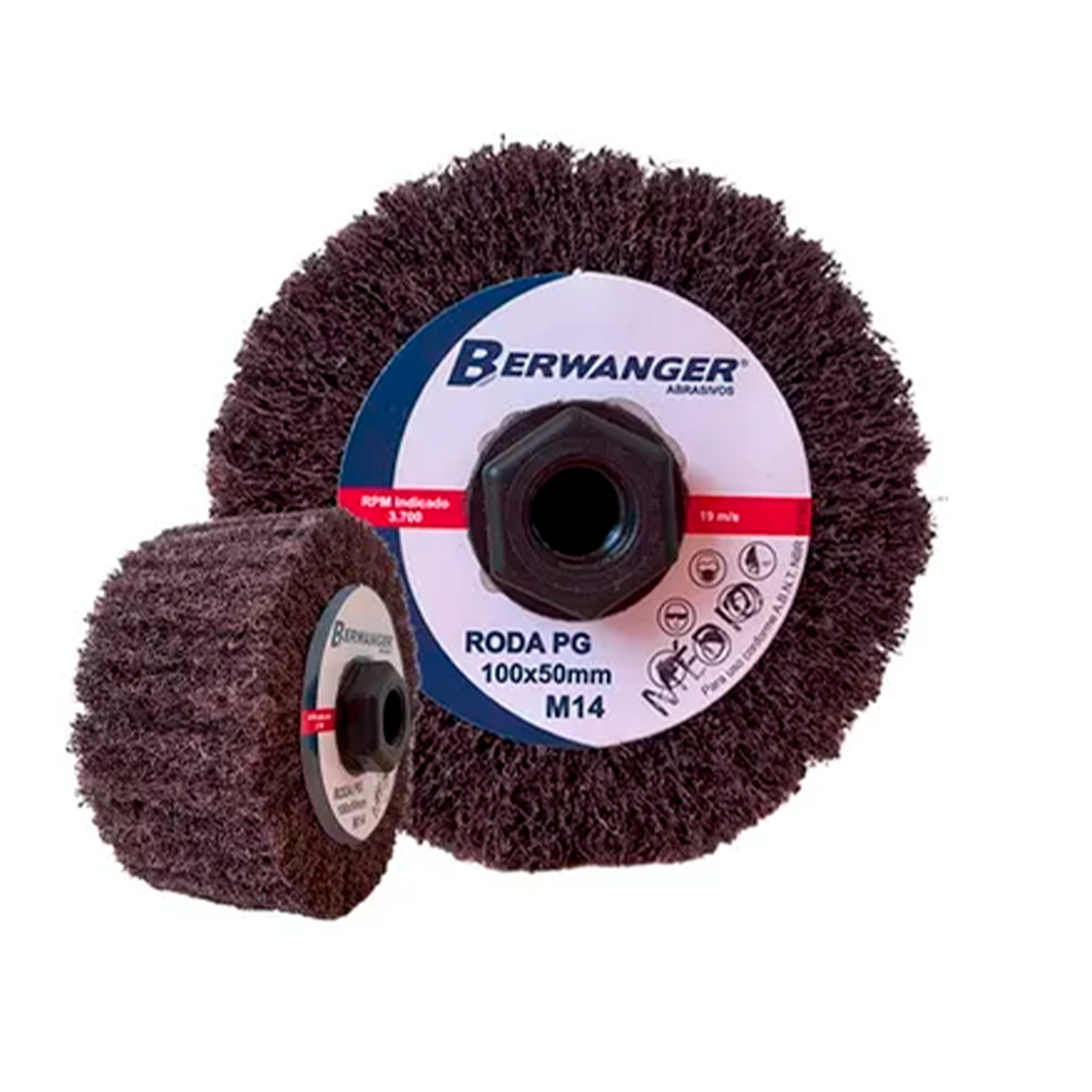 Roda Pg de Manta com Rosca M14 100x50mm Média Berwanger - CENCIFER ...