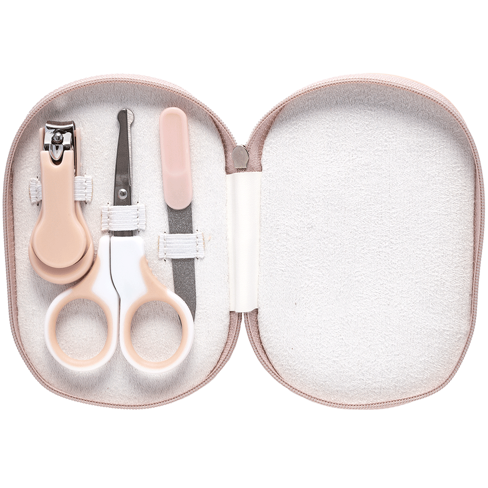 Kit Manicure com Estojo Rosa – Cuidados delicados para unhas do bebê ...