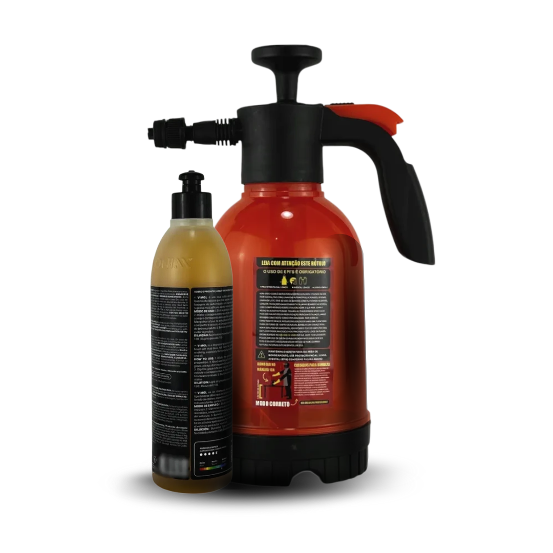 Kit Pré-Lavagem Pulverizador Manual Kers + V-Mol 500ml Vonixx