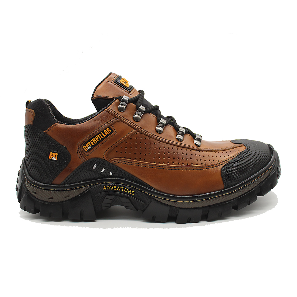Tênis Masculino Caterpillar Original em Couro Legítimo 2085 Light ...