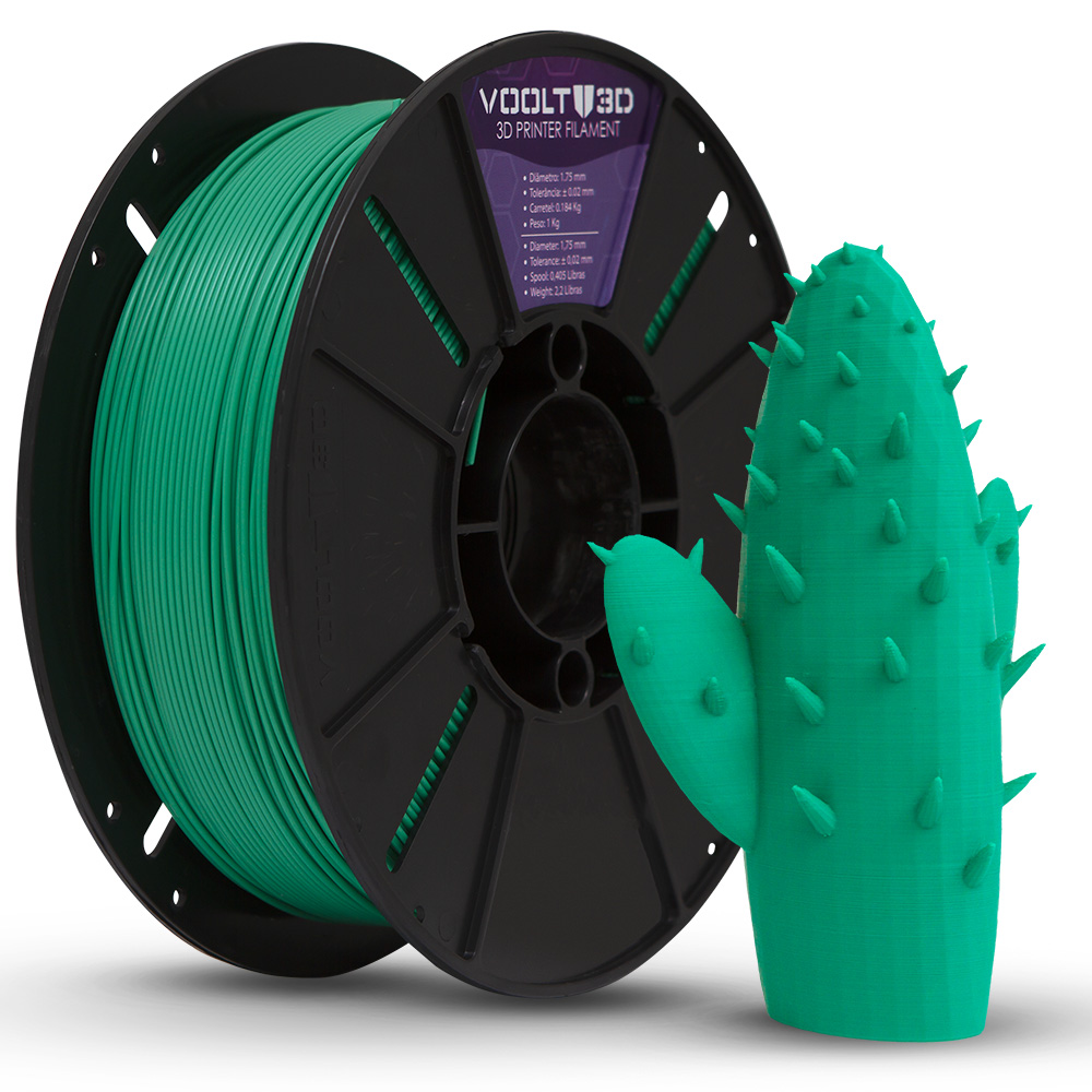 Filamento Voolt 3D PLA Verde Velvet High Speed Premium - 1Kg - Dragon ...