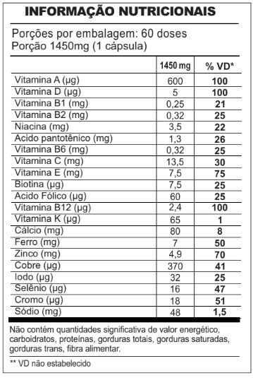Vita-poli - polivitaminico complex - 60 capsulas