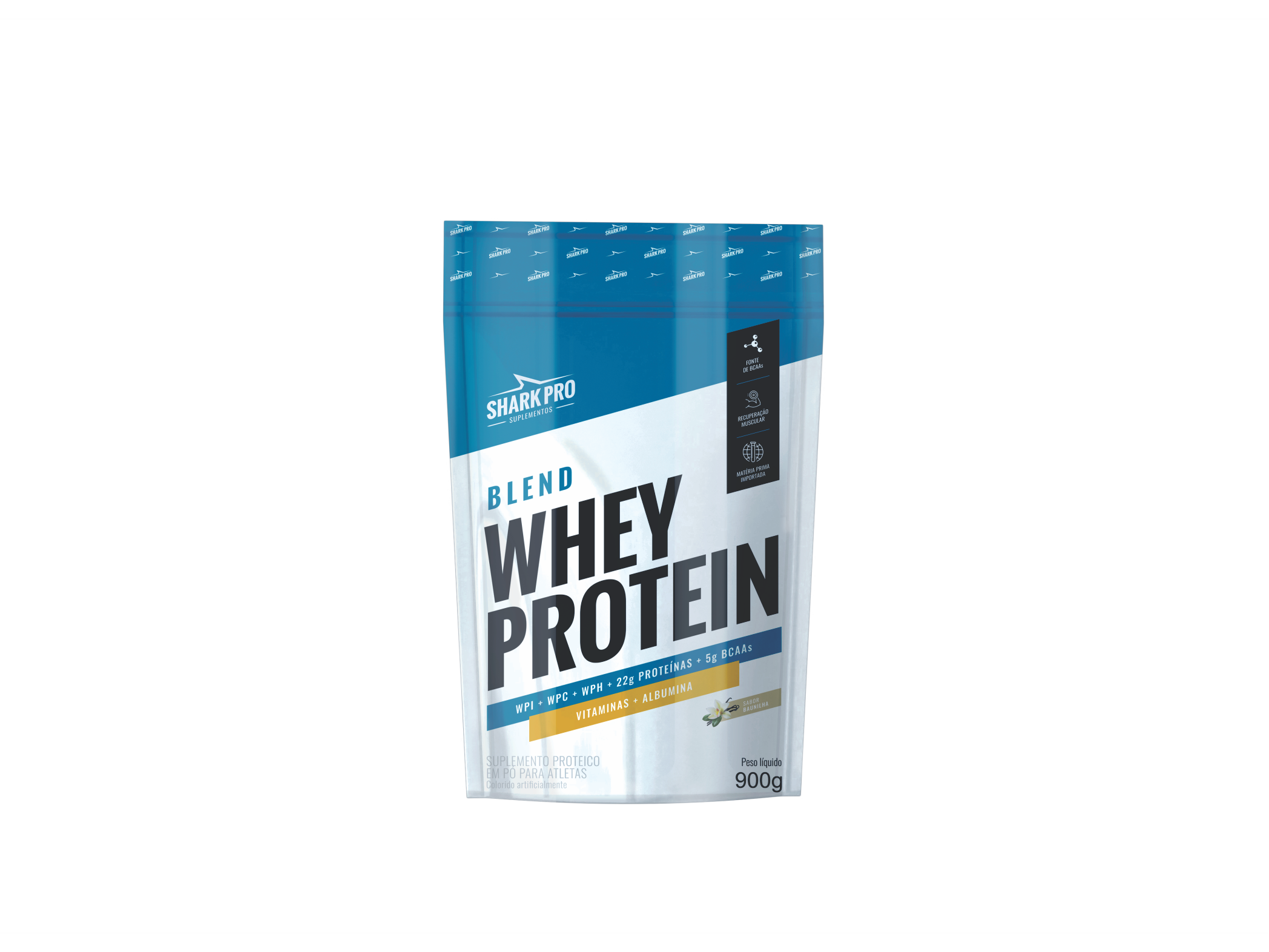 Blend whey protein refil 900 g - sabor baunilha