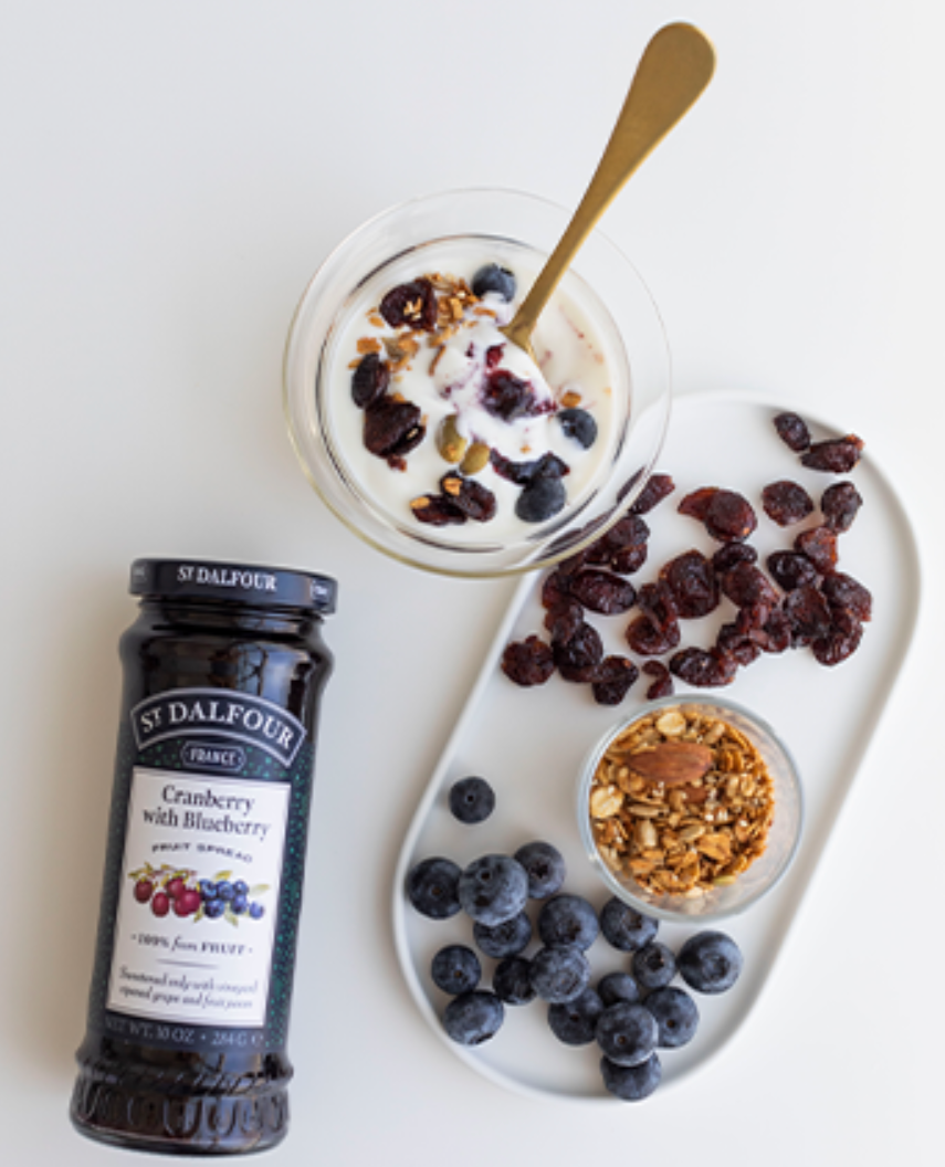 Geleia Artesanal de Cranberry e Mirtilo – 284g – St. Dalfour