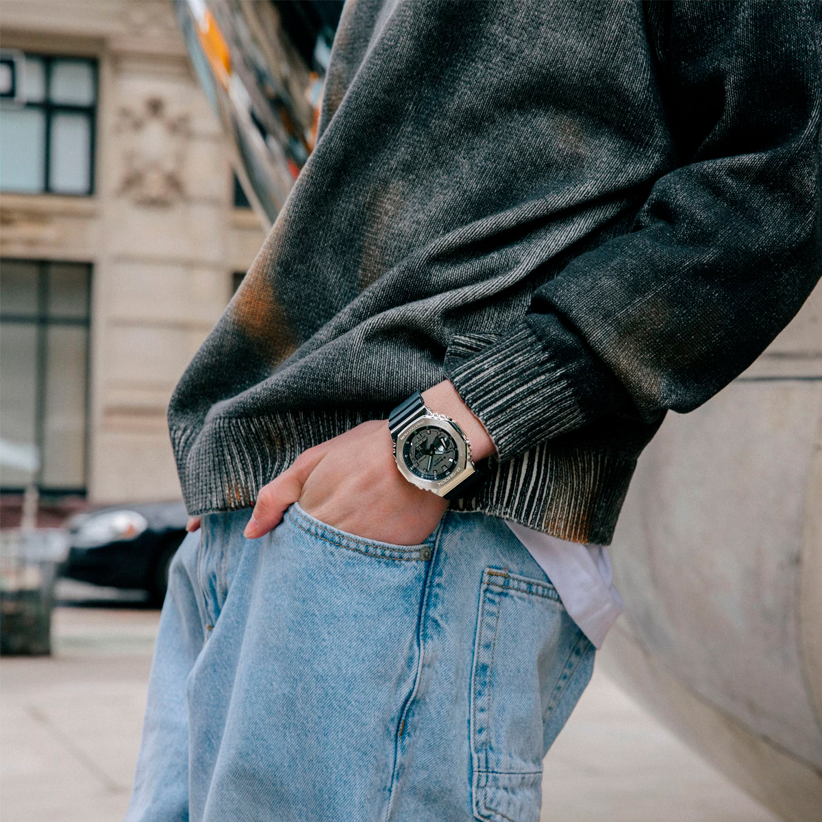 G-Shock G-Steel GM-2100-1A | Série 2100 Aço e Resina - Omniverso