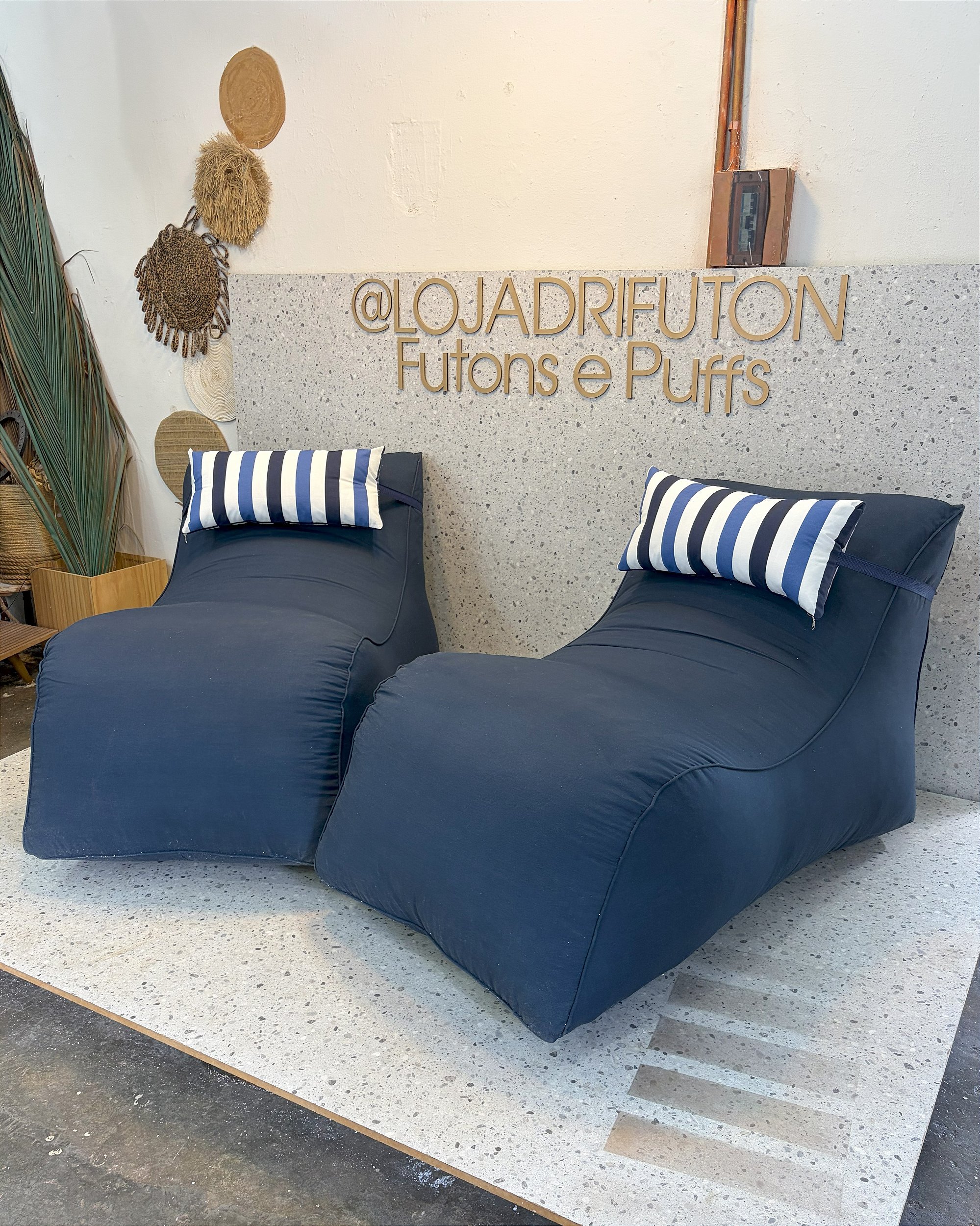 Conjunto Puff Comfort Standard + 2 Almofadas - LojaDriFuton