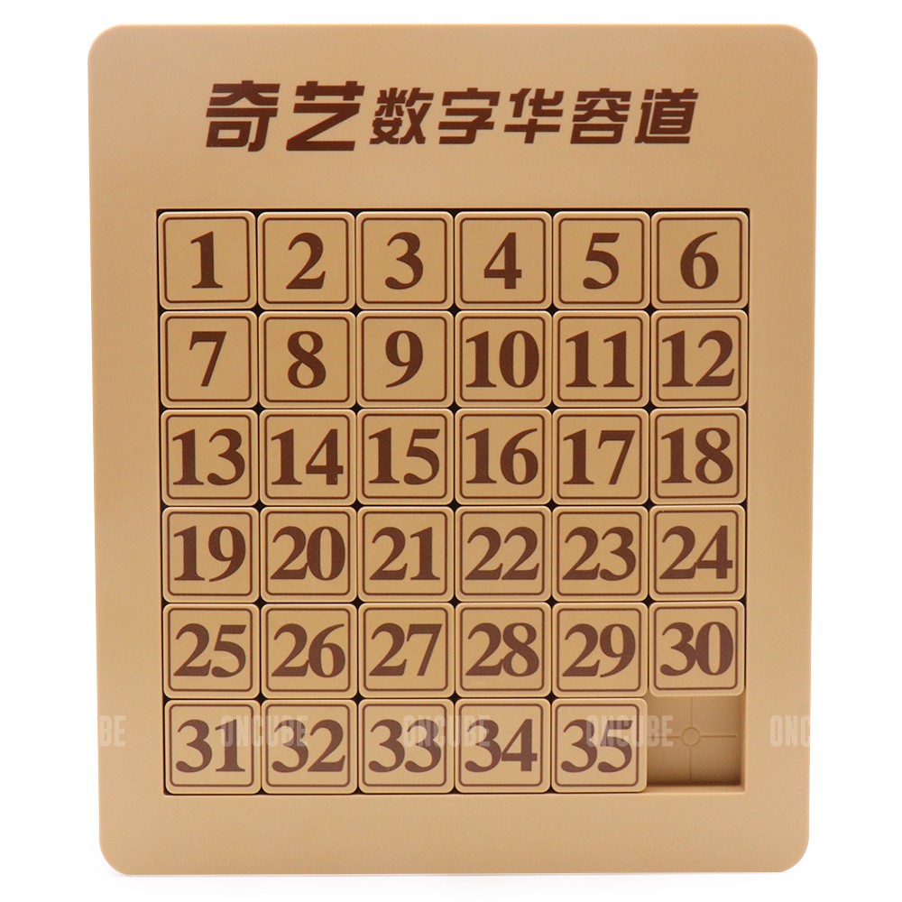 Liangcuber Qy Toys 6X6 Klotski Puzzle Magnetic Sliding Number Puzzle Abs Brain Teasers Toy Tangram Jigsaw Intelligence (35-Digit