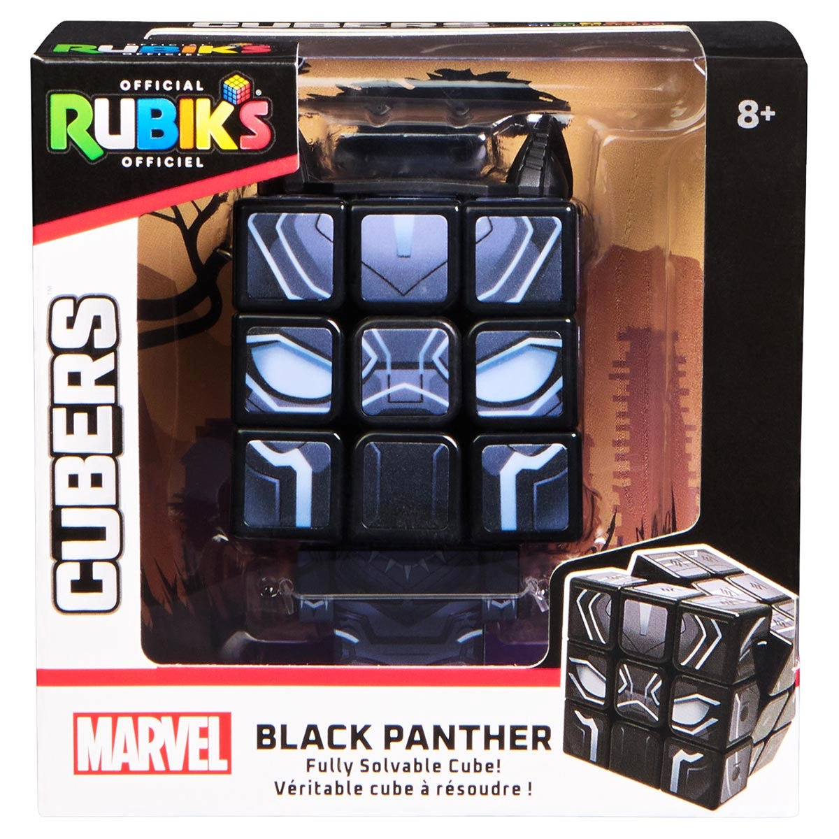 Cubo Mágico 3x3x3 Rubik's Black Panther Cubers - Pantera Negra