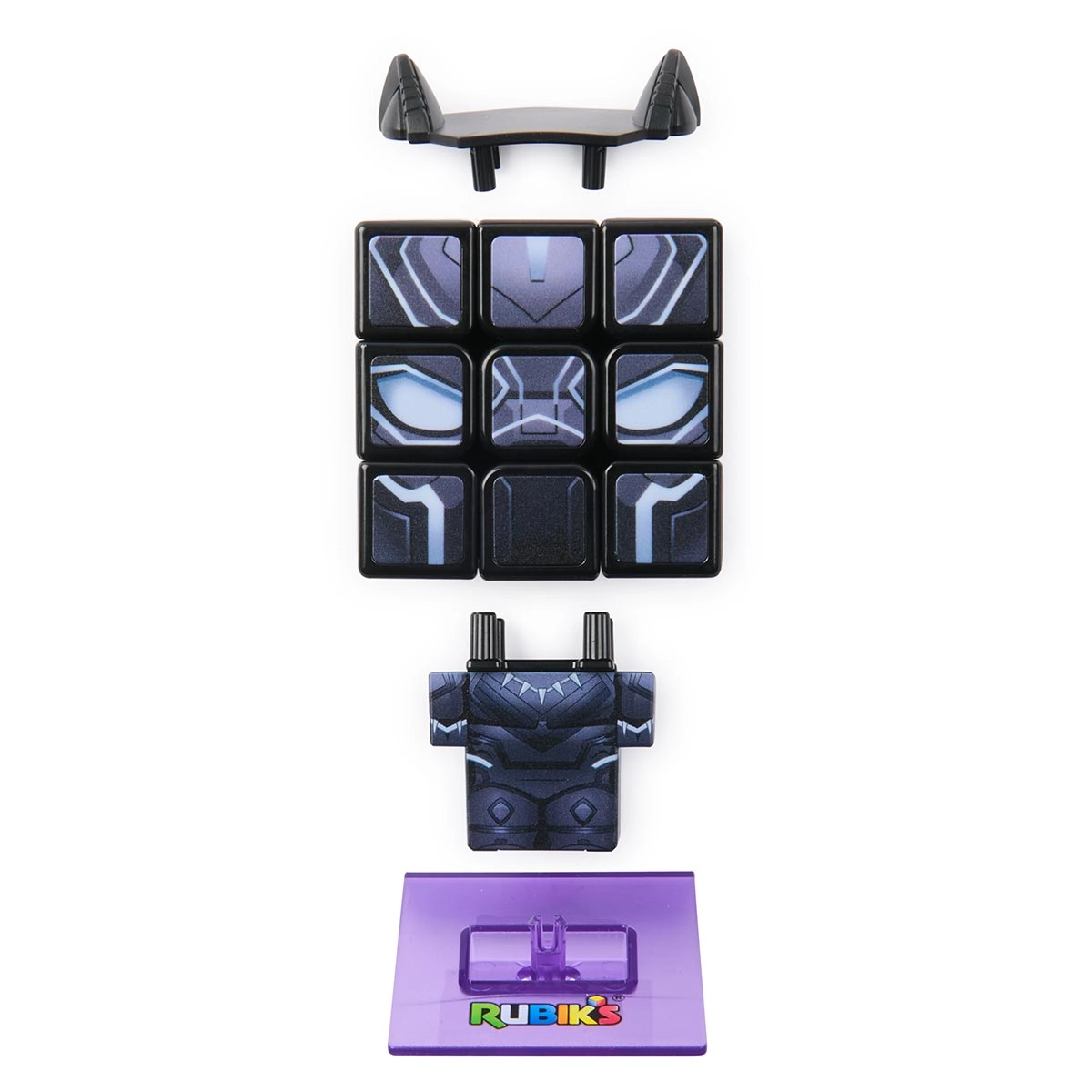 Cubo Mágico 3x3x3 Rubik's Black Panther Cubers - Pantera Negra