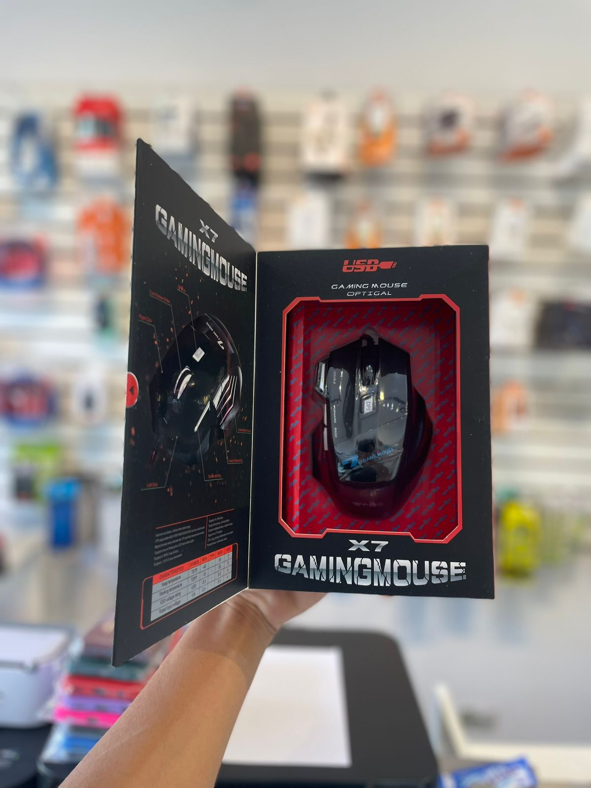 Mouse Gaming Opcional X7 - Janu Tec