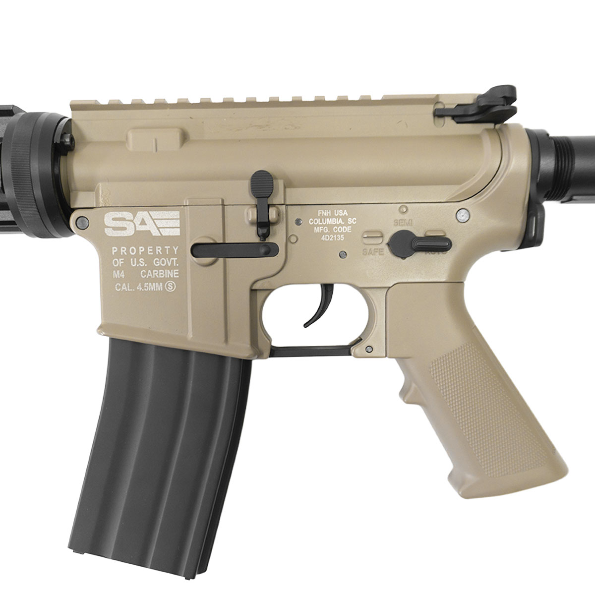 Rifle Airgun Swiss Arms Saturn Tan Co2 Full Metal 4,5mm - Loja de