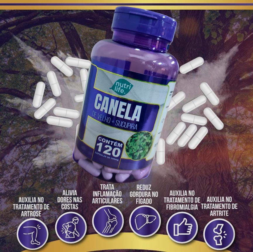 Canela de Velho com Sucupira 120 Cápsulas - 500 MG - Empório Essência ...