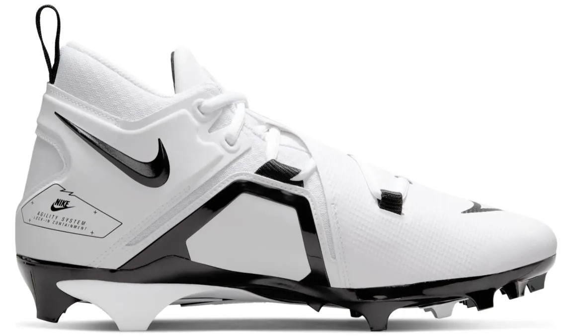Chuteira De Futebol Americano Nike Alpha Menace Pro 3 Branca - MVP