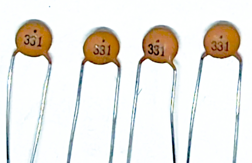KIT 100PÇS CAPACITOR CERAMICO 330PF X 50V - CINESTEC