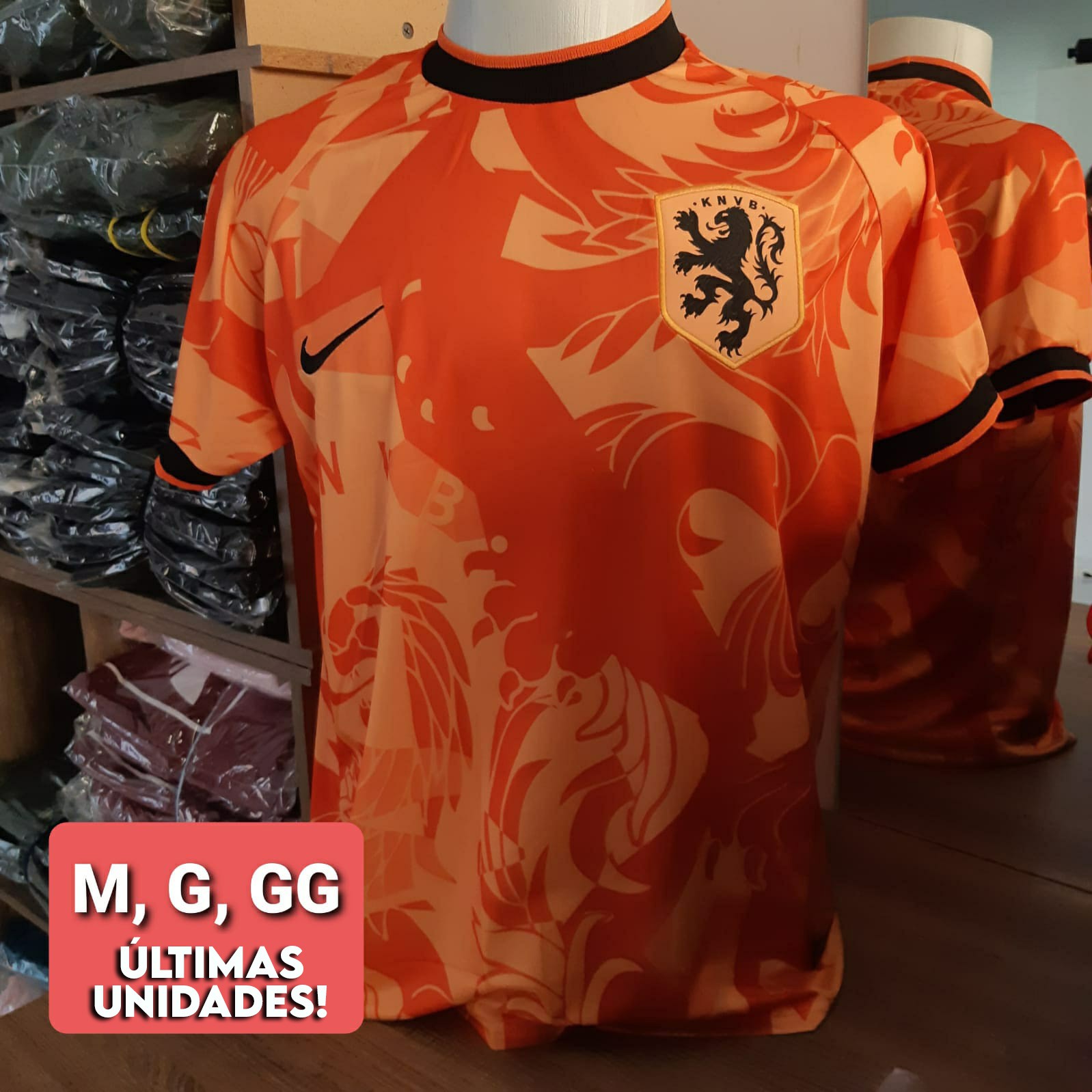 Camiseta Holanda - Laranja - Torcedor - Masculina - Monstro Sagrado