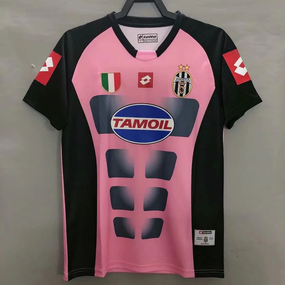 Camisa Juventus 2002-2003 Goleiro - rosa - ACERVO DAS CAMISAS