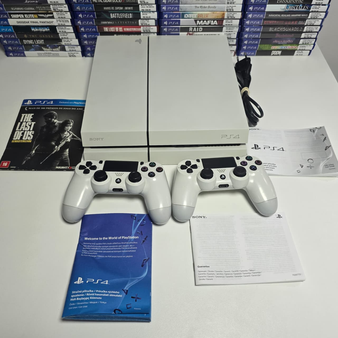 Playstation 4 Glacial White 500 MB (CIB) - Fita Games
