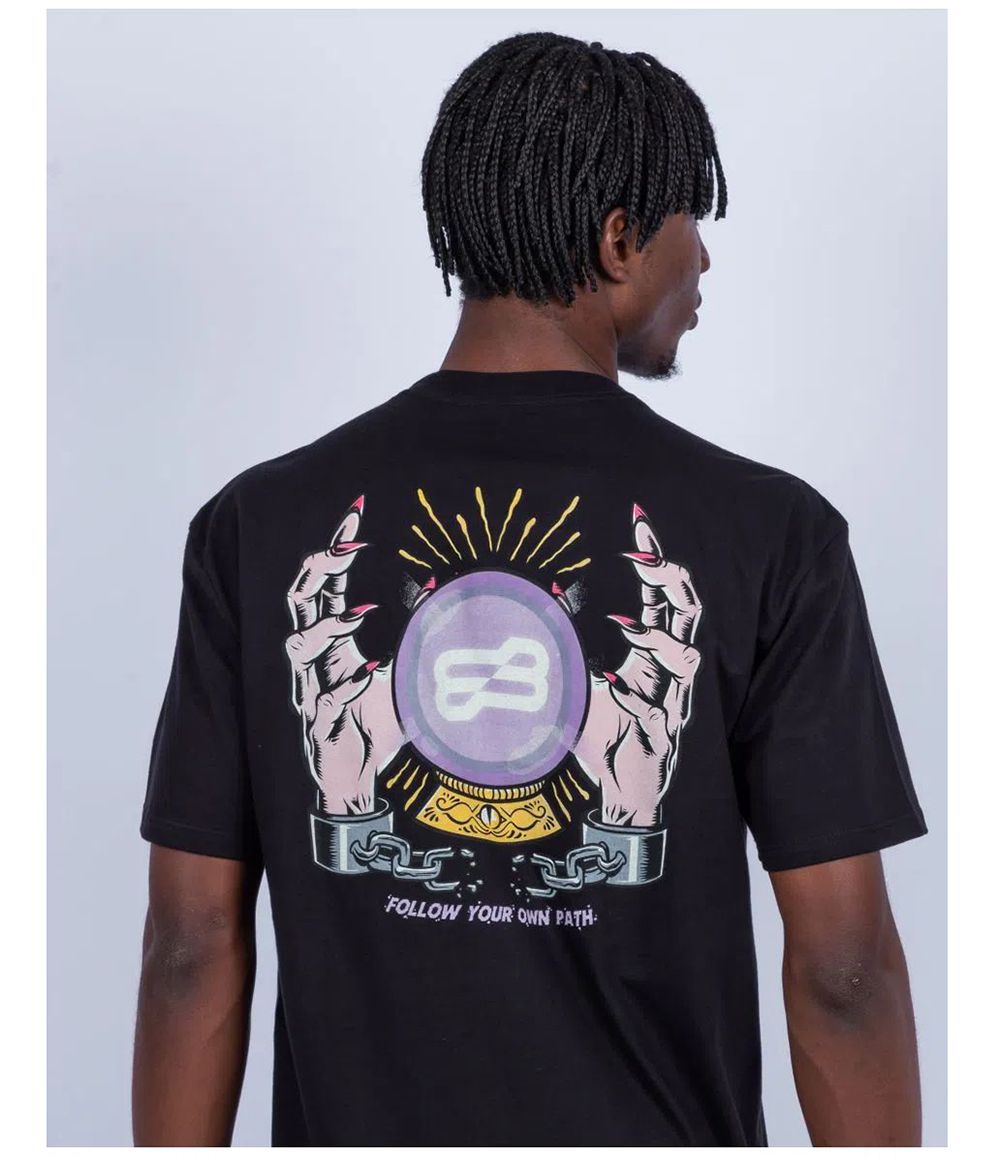 Camiseta Blunt Crystalball - Preta ( Tamanho Big ) - JD Skate Shop