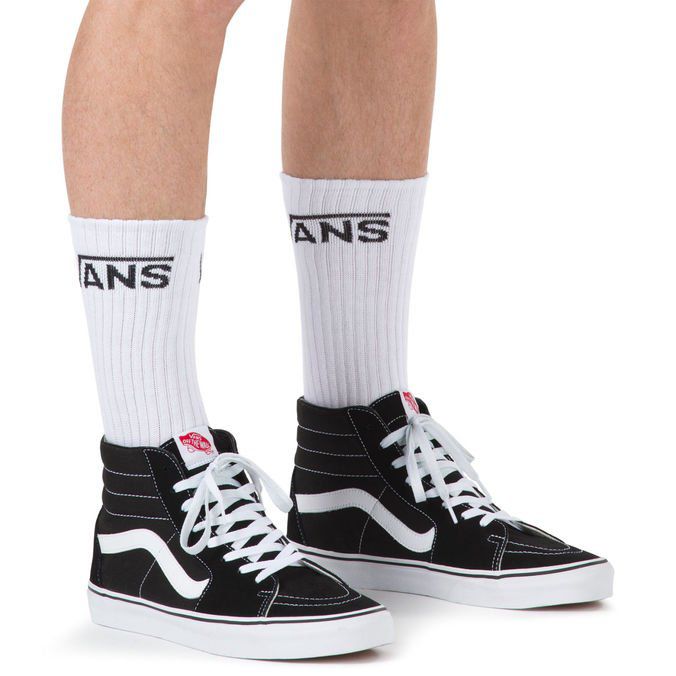 MEIA VANS CLASSIC CREW BRANCA ( 3 PARES ) 39 ao 45 - JD Skate Shop