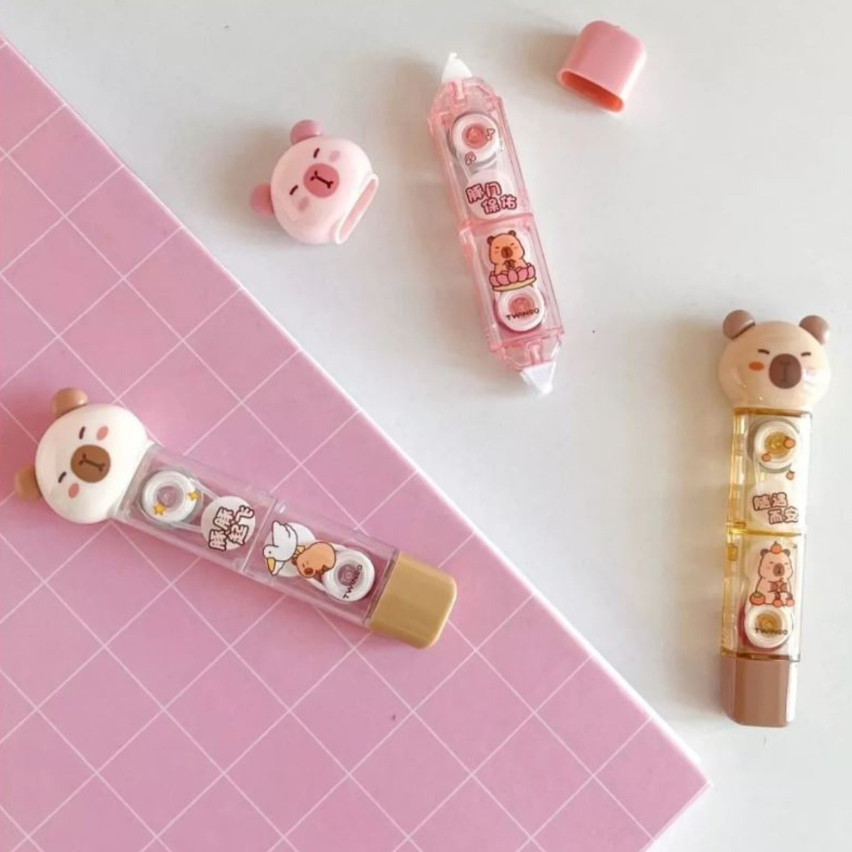 papelaria fofa fita decorativa fita kawaii capivara kawaii material ...