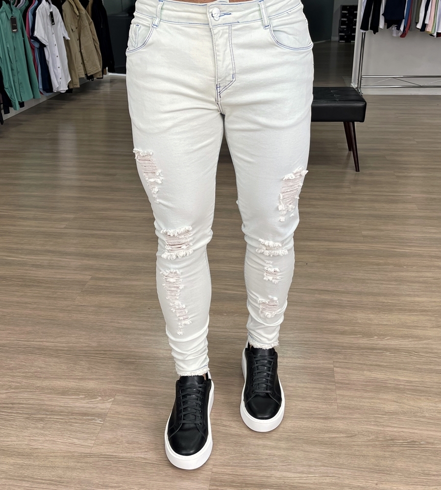 Calça Jeans Super Skinny Walker - Moda Masculina