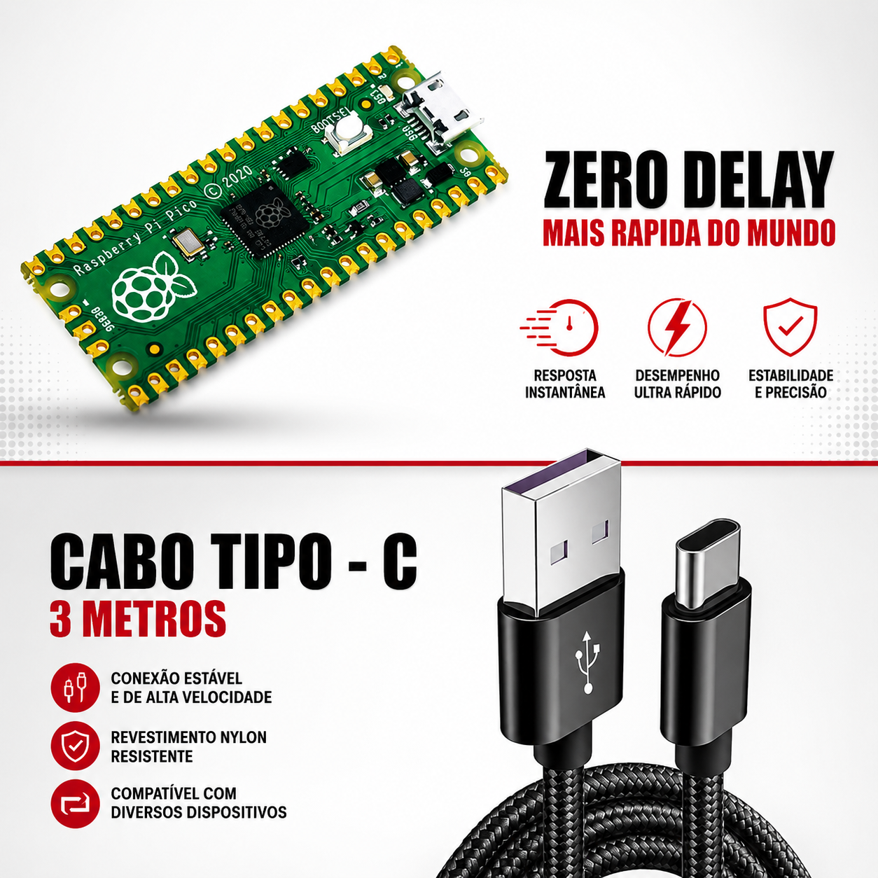 Controle Arcade USB - Japones Turbo - Samurai - Big Games