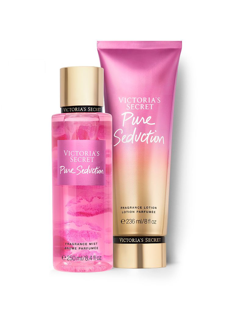 Kit Victoria's Secret Pure Seduction (Hidratante 236ml + Body splesh 2 -  Euphoria