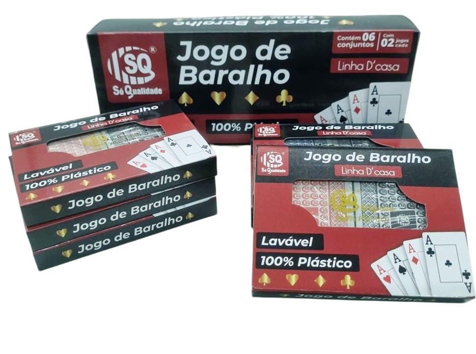 Jogo Baralho Estojo Duplo Plastico - Art Game