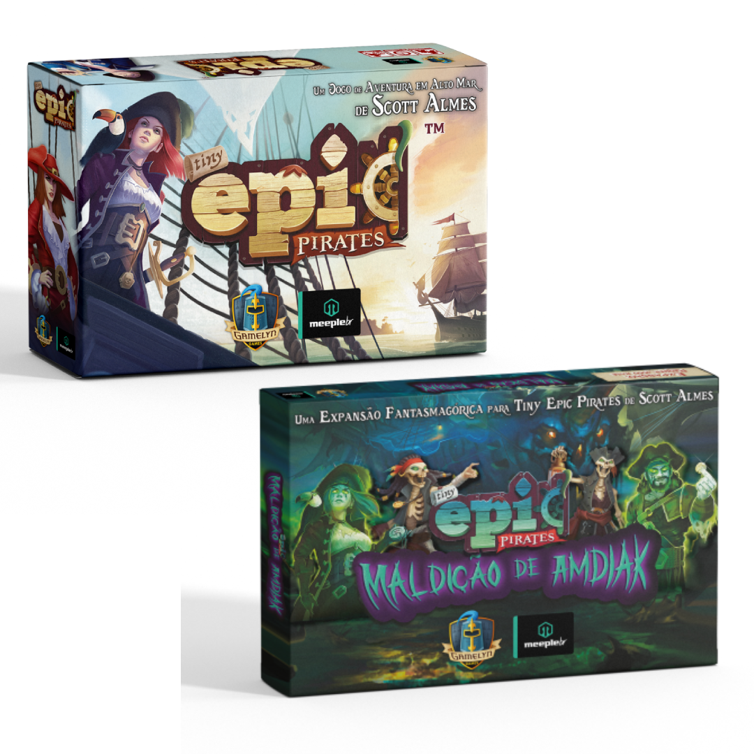 Tiny Epic Pirates Jogo de Tabuleiro Meeple BR