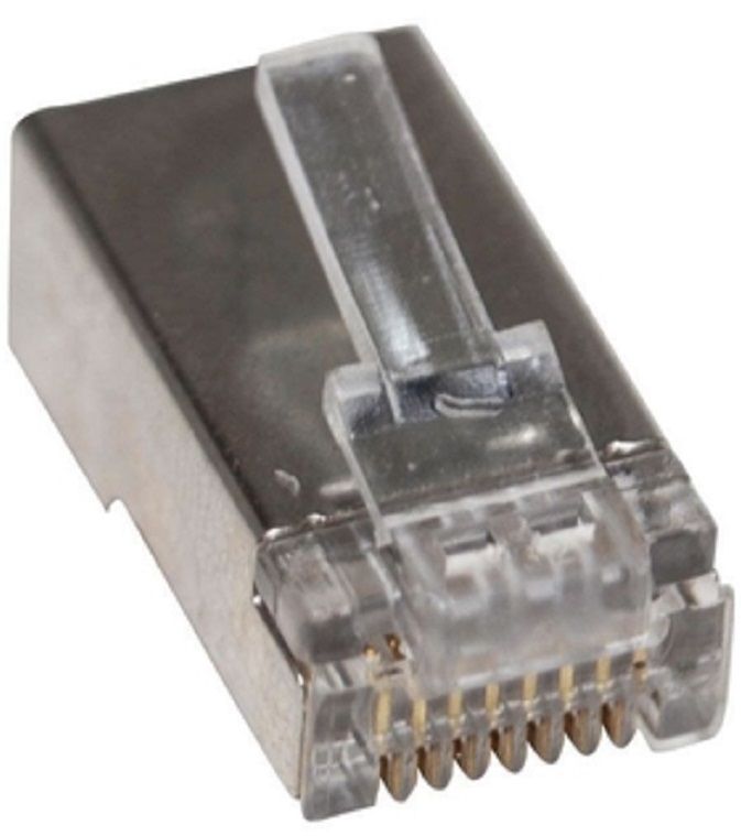 Conector Macho Rj45 Cat5 Blindado Mxt 100 Unidades - EletrikWorld
