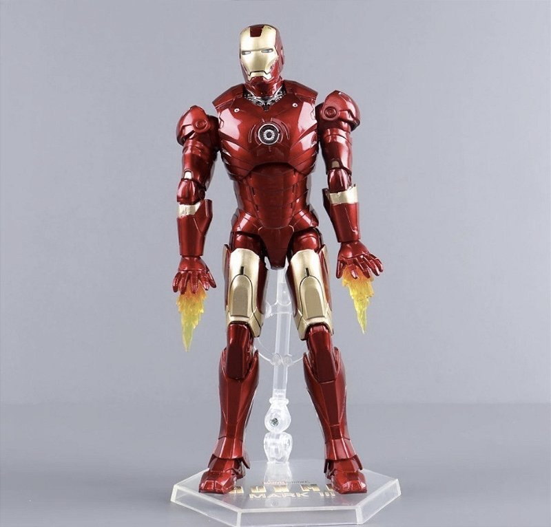 Action Figure Iron Man Mark III Com LED - Marvel - Colecionáveis ...