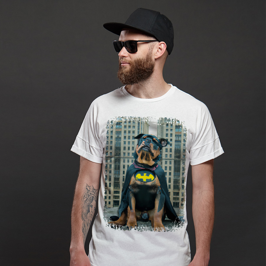 Camiseta Rottweiler Batman - Cão Bandido - Camisetas de Cachorro ...