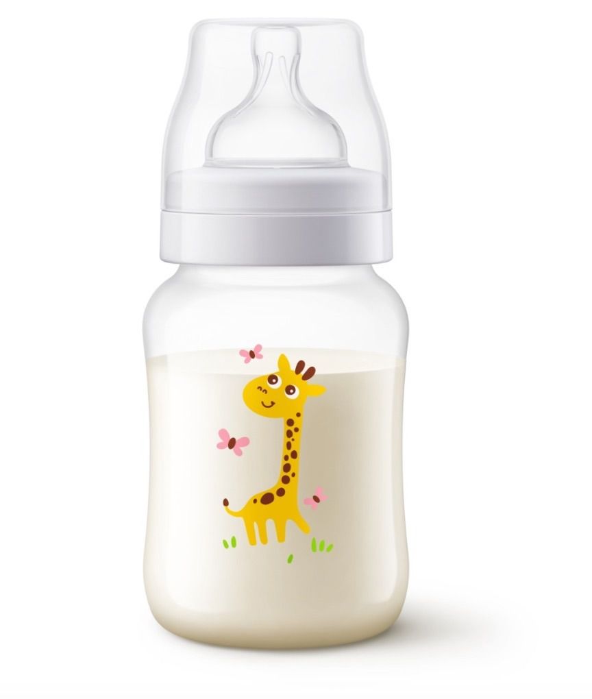 Mamadeira Anticólica Avent 260 ml Girafa - Philips Avent - Nanda Baby
